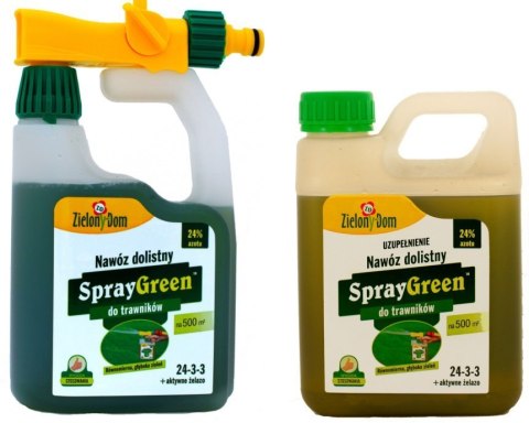 Nawóz ZD SprayGreen do trawy_ 950ml + ZAPAS 950ml