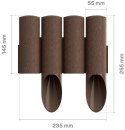 Obrzeże Palisada 25,5cm/2,3m Brąz STANDARD Cellfast
