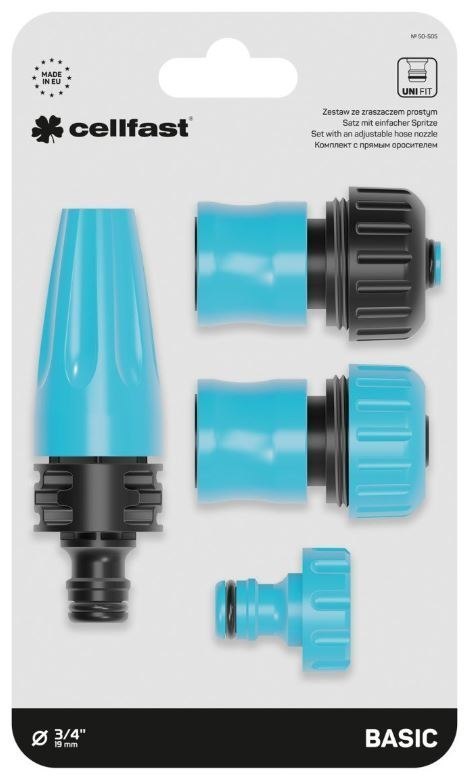 Zestaw ze zraszaczem prostym BASIC 3/4″ Cellfast