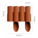 Palisada ogro. 25,5cm/2,3m ceglana STANDA. Cellfast